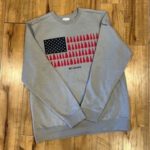 Columbia Trek Graphic Patriotic Crew neck sweatshirt men’s medium